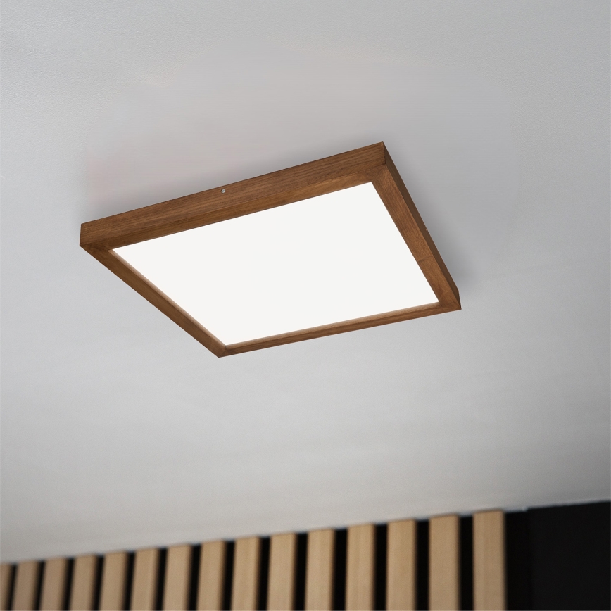 Brilagi - LED plafonsko svetlo za kupatilo WOODY FRAME LED/40W/230V 60x60 cm IP44 hrast-trešnja