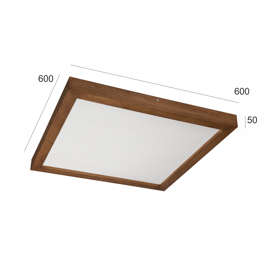 Brilagi - LED plafonsko svetlo za kupatilo WOODY FRAME LED/40W/230V 60x60 cm IP44 hrast-trešnja
