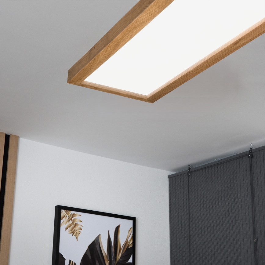 Brilagi - LED plafonsko svetlo za kupatilo WOODY FRAME LED/50W/230V 120x30 cm IP44 hrast