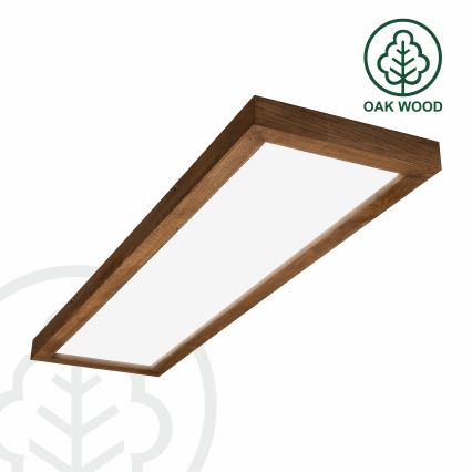 Brilagi - LED stropno svetlo za kupatilo WOODY FRAME LED/50W/230V 120x30 cm IP44 hrast trešnja