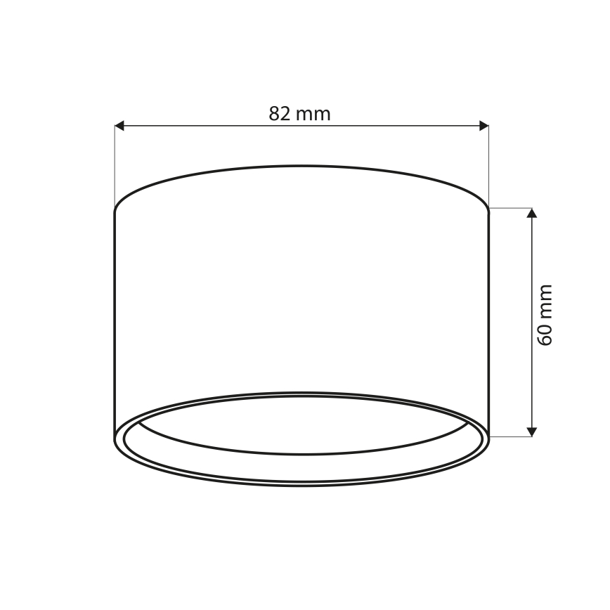 Brilagi - LED Kupatilsko ugradno spot svetlo SMOOTH 1xGX53/15W/230V antracit IP65