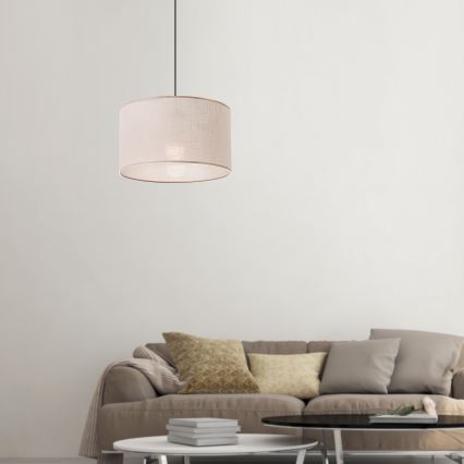 Brilagi - LED luster ANTHONY na sajli 1xE27/60W/230V hrast/bež