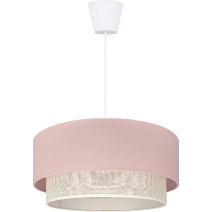 Brilagi - LED luster na kablu BOHO BOBO 1xE27/60W/230V, prečnik 40 cm, ružičasta/krem
