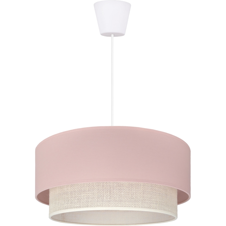 Brilagi - LED luster na kablu BOHO BOBO 1xE27/60W/230V, prečnik 40 cm, ružičasta/krem