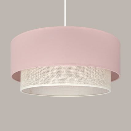 Brilagi - LED luster na kablu BOHO BOBO 1xE27/60W/230V, prečnik 40 cm, ružičasta/krem