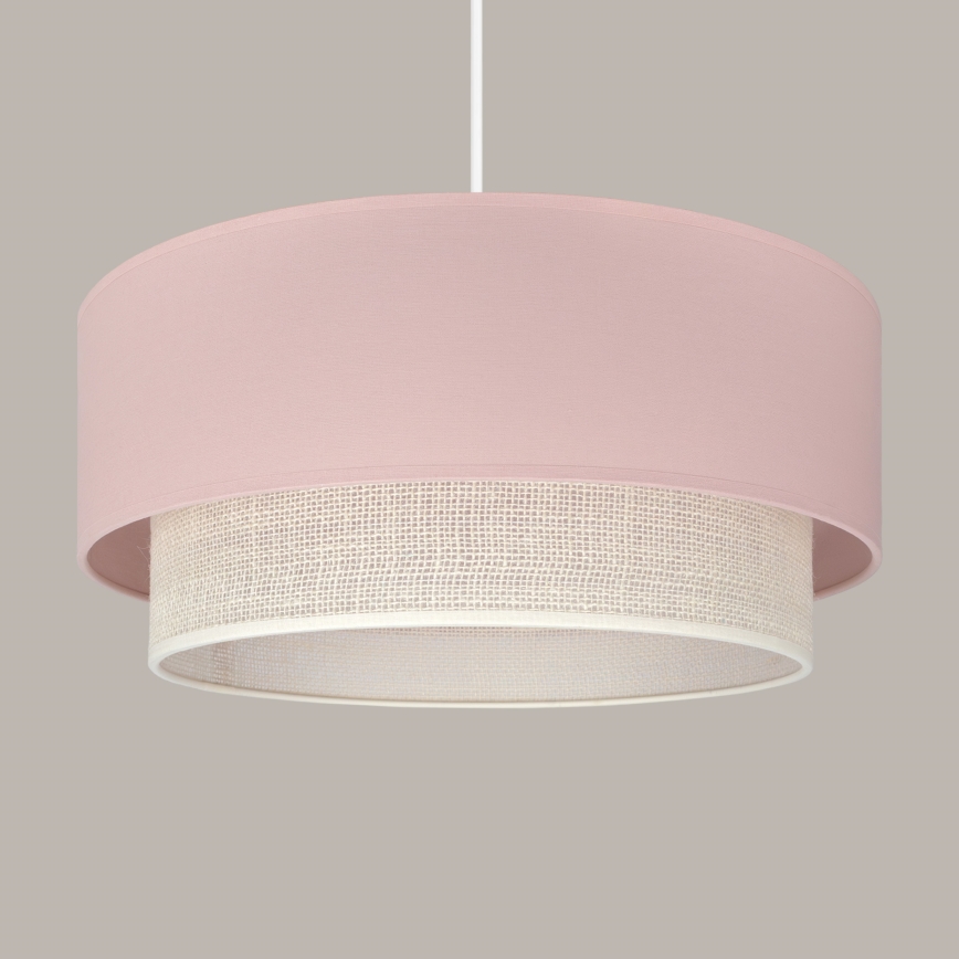 Brilagi - LED luster na kablu BOHO BOBO 1xE27/60W/230V, prečnik 40 cm, ružičasta/krem