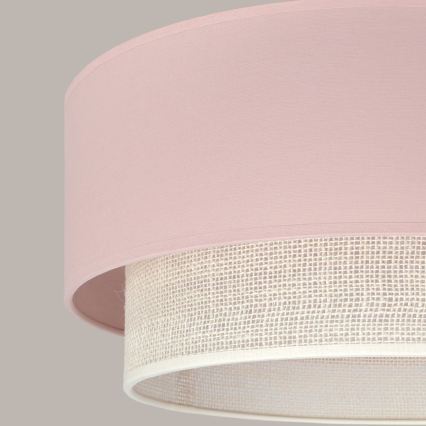 Brilagi - LED luster na kablu BOHO BOBO 1xE27/60W/230V, prečnik 40 cm, ružičasta/krem