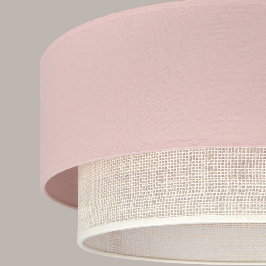 Brilagi - LED luster na kablu BOHO BOBO 1xE27/60W/230V, prečnik 40 cm, ružičasta/krem
