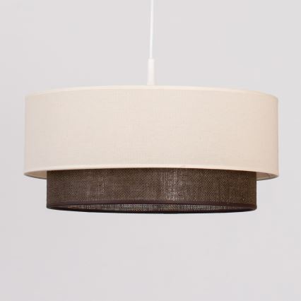 Brilagi - LED luster na kablu BOHO STYLE 1xE27/15W/230V prečnik 40 cm krem/braon