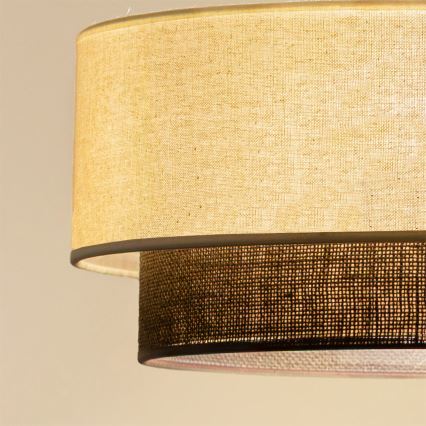 Brilagi - LED luster na kablu BOHO STYLE 1xE27/15W/230V prečnik 40 cm krem/braon