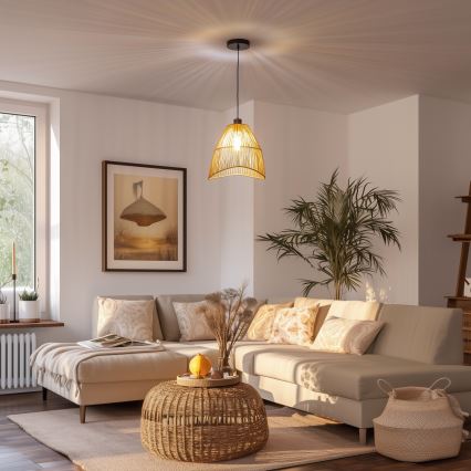 BRILAGI - LED luster na kablu CERIA BOHO 1xE27/40W/230V Ø 30 cm braon