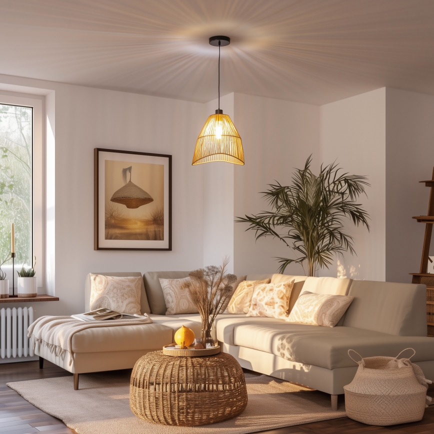 BRILAGI - LED luster na kablu CERIA BOHO 1xE27/40W/230V Ø 30 cm braon