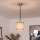 Brilagi - LED luster na kablu NUBILA 1xE27/60W/230V prečnik 14 cm crna/braon
