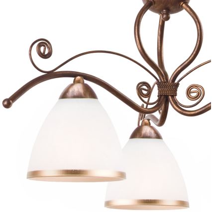 Brilagi - LED luster na lancu ANTICO 3xE27/60W/230V patinirana bronza