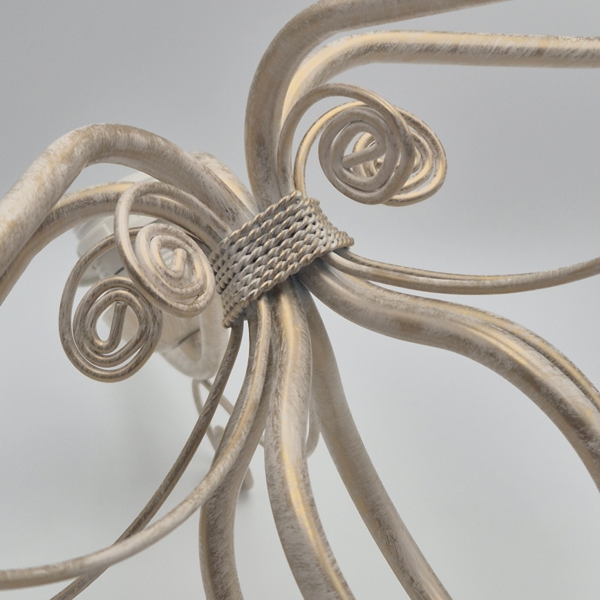 Brilagi - LED luster na lancu ANTICO 5xE27/60W/230V 3000K bela patina