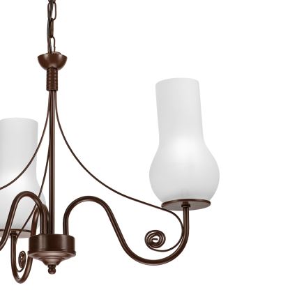 Brilagi - LED luster na lancu COTTAGE 3xE14/40W/230V braon/bela