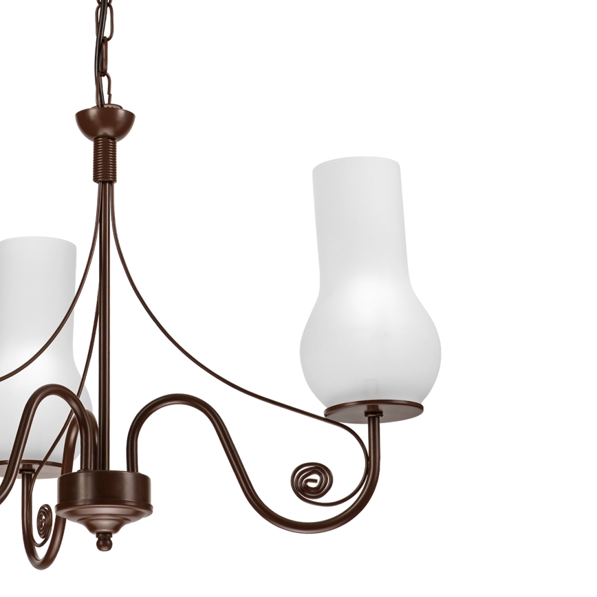 Brilagi - LED luster na lancu COTTAGE 3xE14/40W/230V braon/bela
