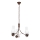 Brilagi - LED luster na lancu COTTAGE 3xE14/40W/230V bukva/braon/bela