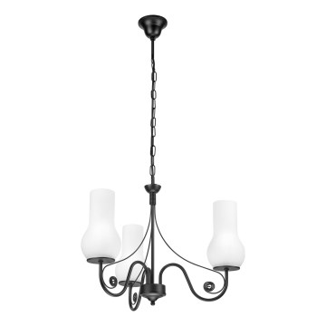 Brilagi - LED luster na lancu COTTAGE 3xE14/40W/230V crna/bela