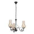 Brilagi - LED luster na lancu COTTAGE 3xE14/40W/230V crna/braon