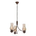 Brilagi - LED luster na lancu COTTAGE 3xE14/40W/230V hrast/braon