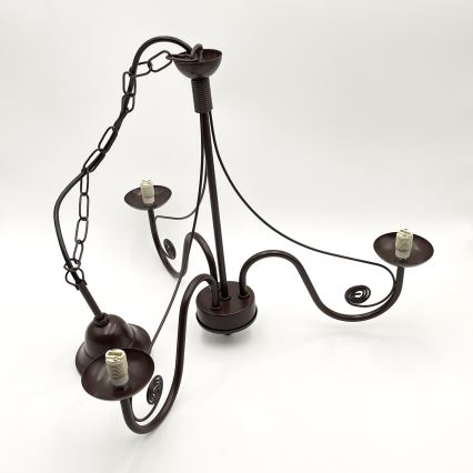 Brilagi - LED luster na lancu COTTAGE 3xG9/40W/230V braon/bela