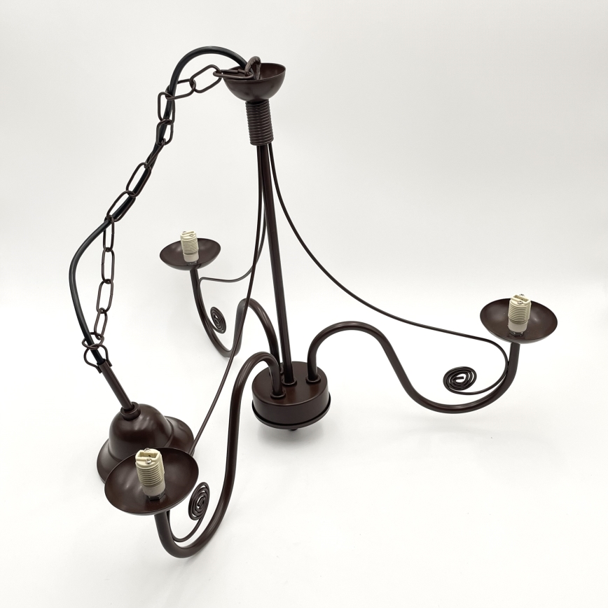 Brilagi - LED luster na lancu COTTAGE 3xG9/40W/230V braon/bela