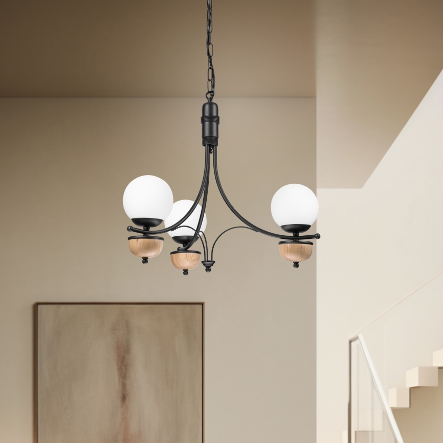 Brilagi - LED luster na lancu COTTAGE 3xG9/40W/230V buk/bela