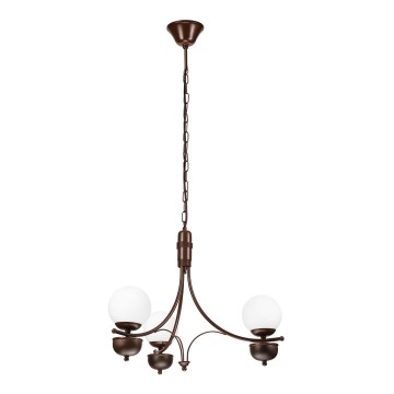 Brilagi - LED luster na lancu COTTAGE 3xG9/40W/230V hrast/bela