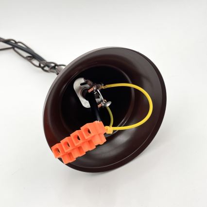 Brilagi - LED luster na lancu COTTAGE 5xE14/40W/230V braon