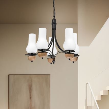 BRILAGI - LED luster na lancu COTTAGE 5xE14/40W/230V buk/bela
