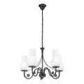 Brilagi - LED luster na lancu COTTAGE 5xE14/40W/230V crna/bela