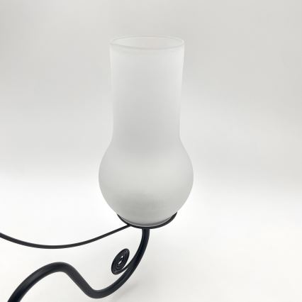 Brilagi - LED luster na lancu COTTAGE 5xE14/40W/230V crna/bela
