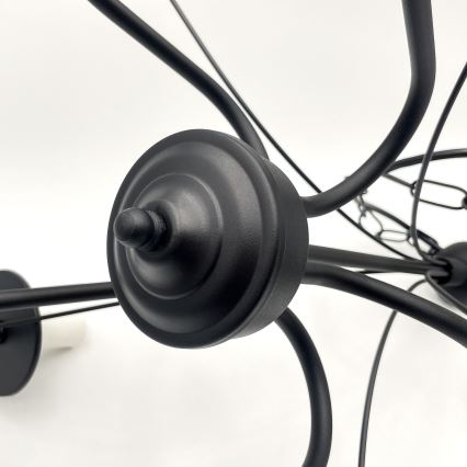 Brilagi - LED luster na lancu COTTAGE 5xE14/40W/230V crna/bela