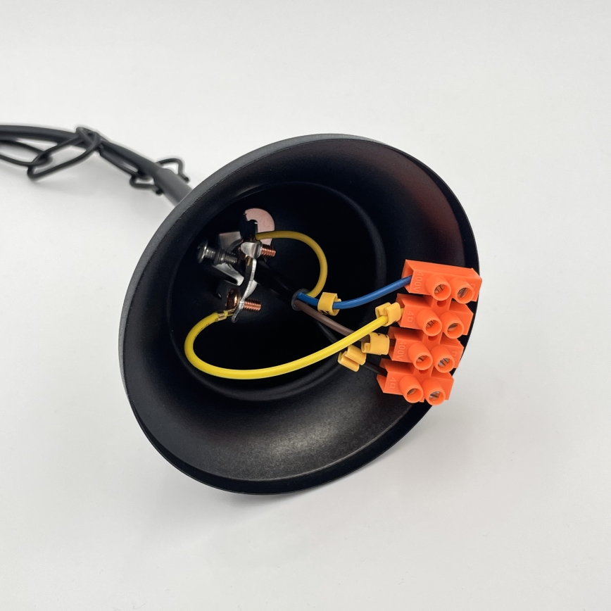 Brilagi - LED luster na lancu COTTAGE 5xE14/40W/230V crna/bela