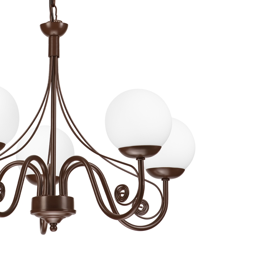 Brilagi - LED luster na lancu COTTAGE 5xG9/40W/230V braon/bela