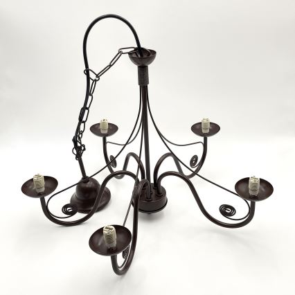 Brilagi - LED luster na lancu COTTAGE 5xG9/40W/230V braon/bela