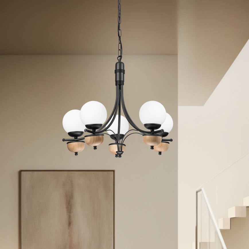 Brilagi - LED luster na lancu COTTAGE 5xG9/40W/230V bukva/bela