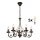 Brilagi - LED luster na lancu STEFANO 5xE14/40W/230V crna patina