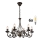 Brilagi - LED luster na lancu STEFANO 6xE14/40W/230V crna patina