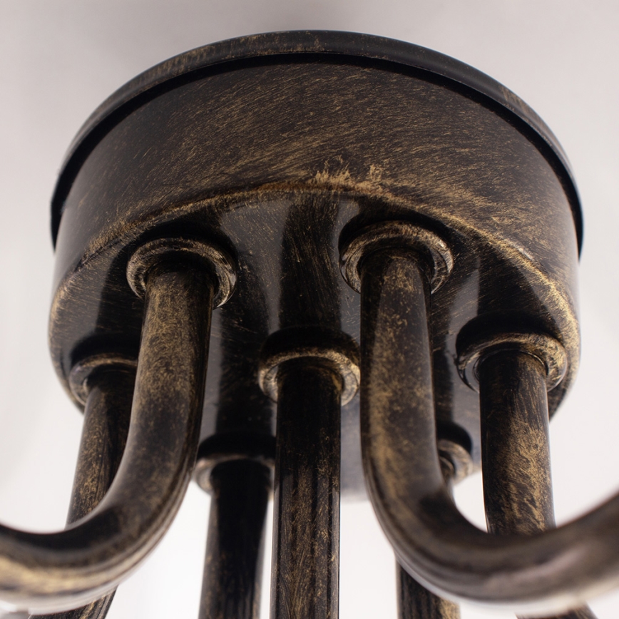 Brilagi - LED luster na lancu STEFANO 6xE14/40W/230V crna patina