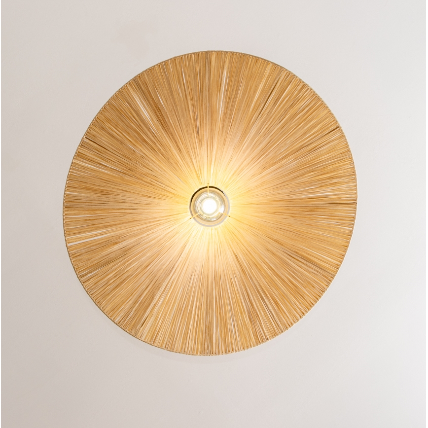 Brilagi - LED luster na lanku CERIA BOHO 1xE27/40W/230V, prečnik 80 cm, od rafije