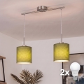 Brilagi - LED luster na lanku NUBILA 2xE27/60W/230V, zelene boje