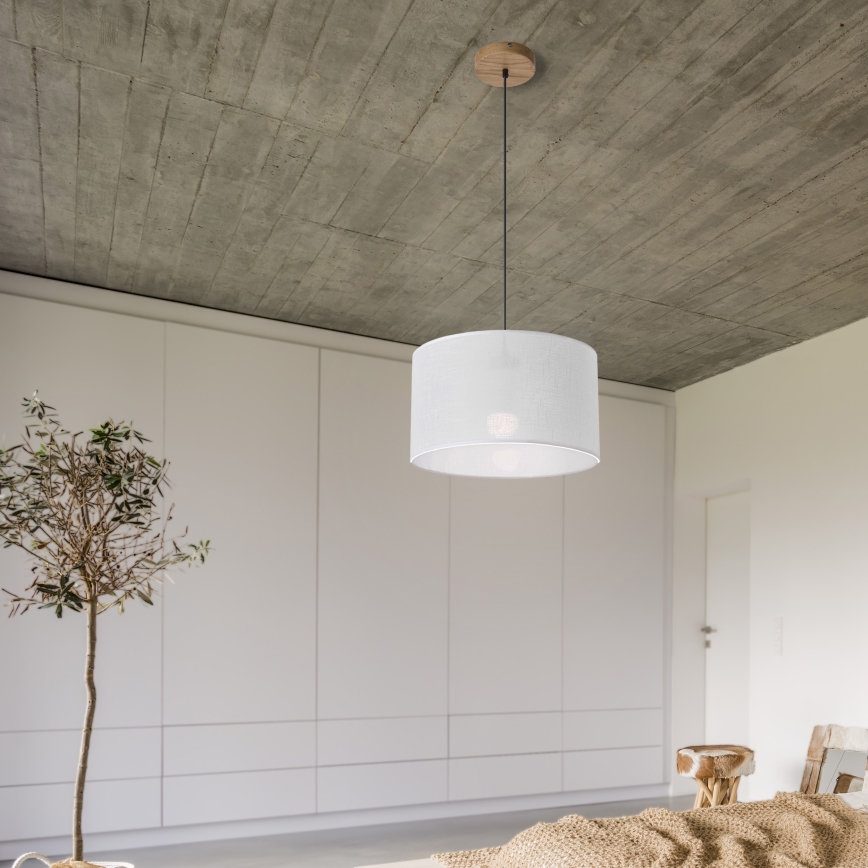 Brilagi - LED luster na sajli ANTHONY 1xE27/60W/230V hrast/bela