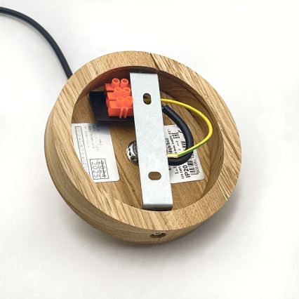 Brilagi - LED luster na sajli ANTHONY 1xE27/60W/230V hrast/braon