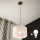 Brilagi - LED luster na sajli ANTHONY 1xE27/60W/230V hrast orah/bela