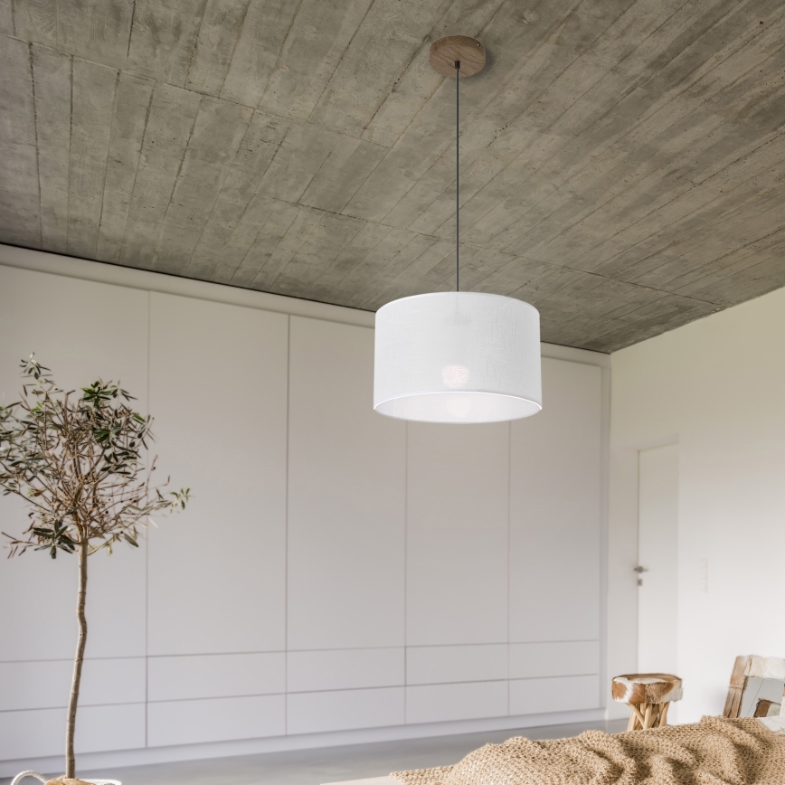 Brilagi - LED luster na sajli ANTHONY 1xE27/60W/230V hrast orah/bela