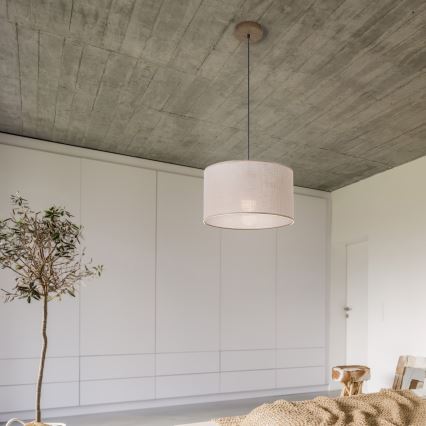 Brilagi - LED luster na sajli ANTHONY 1xE27/60W/230V hrast/orah/bež