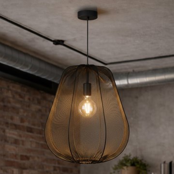 Brilagi - LED luster na sajli ARVEN 1xE27/8W/230V prečnik 37 cm crna