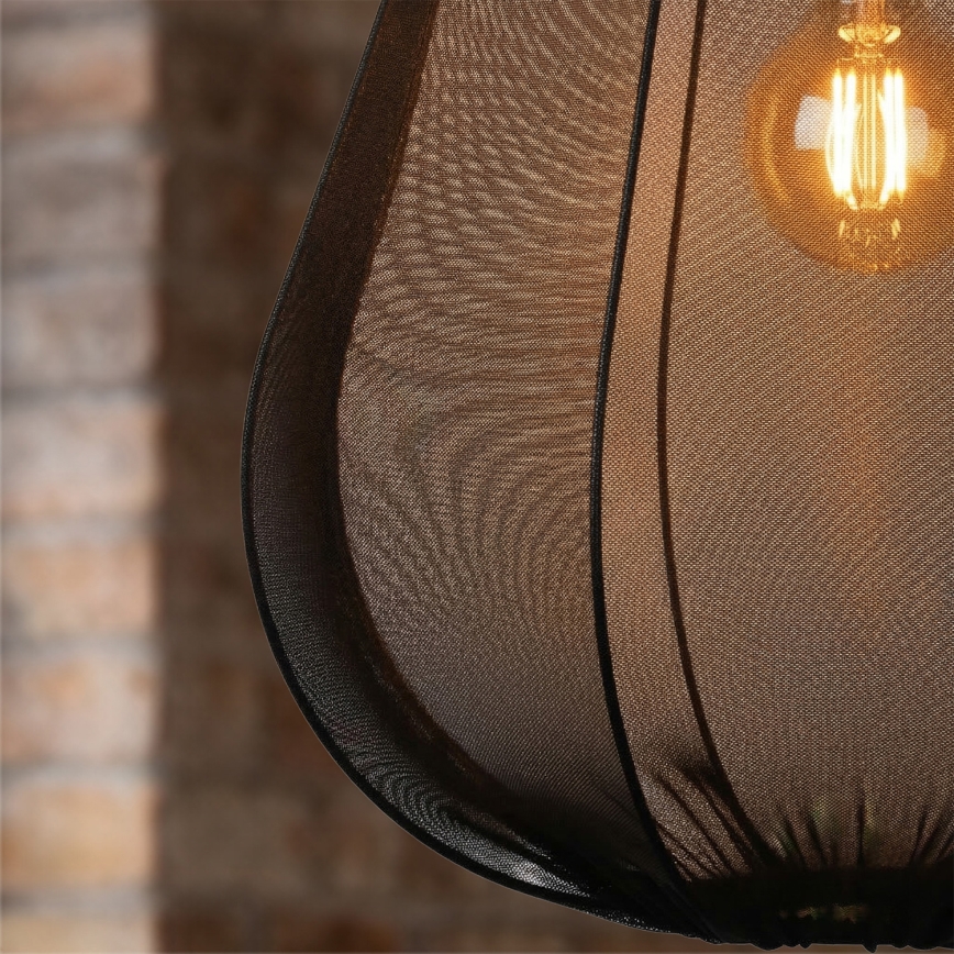 BRILAGI - LED luster na sajli ARVEN 1xE27/8W/230V prečnik 37 cm crna